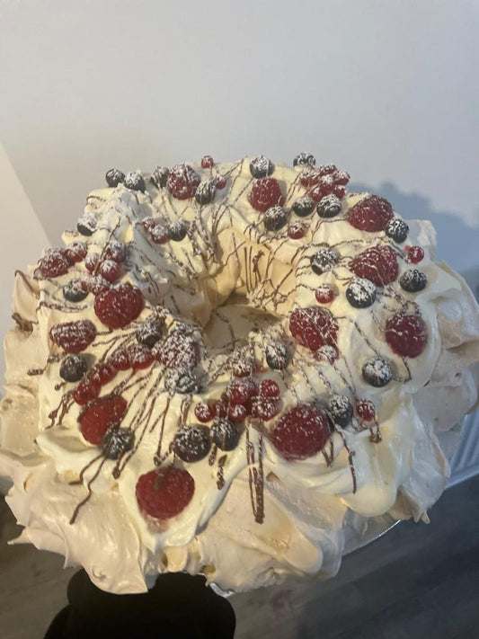 Christmas Wreath Pavlova (Serves 8-10)